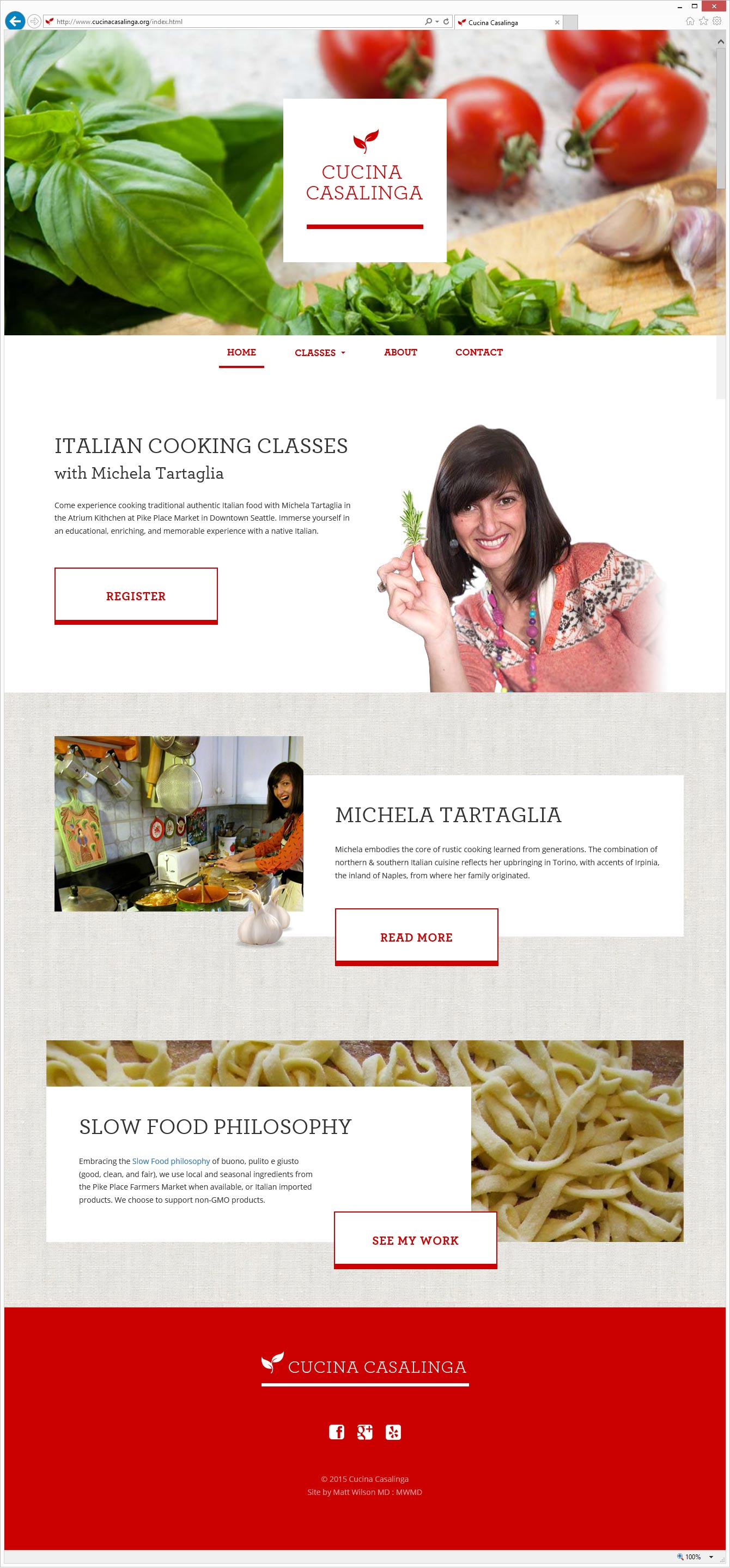 Cucina Casalinga home page
